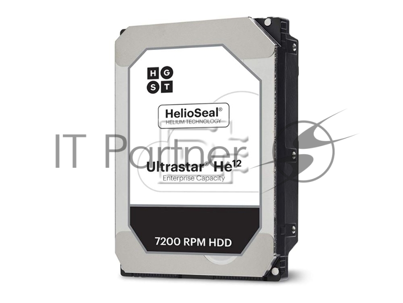 Жесткий диск HGST Ultrastar 12TB SAS 3.5 0F30144 HE12 7200 RPM SATA III, 6 Гбит/с, кэш память - 256 МБ, RAID Edition
