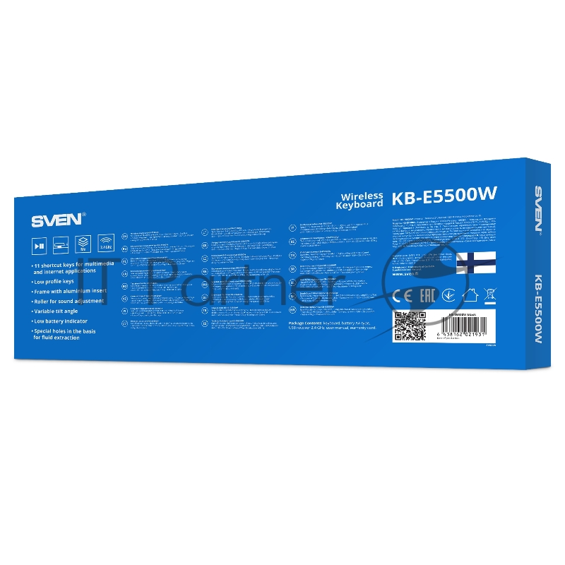 Беспроводная клавиатура SVEN KB-E5500W (2,4 GHz, 115кл.)