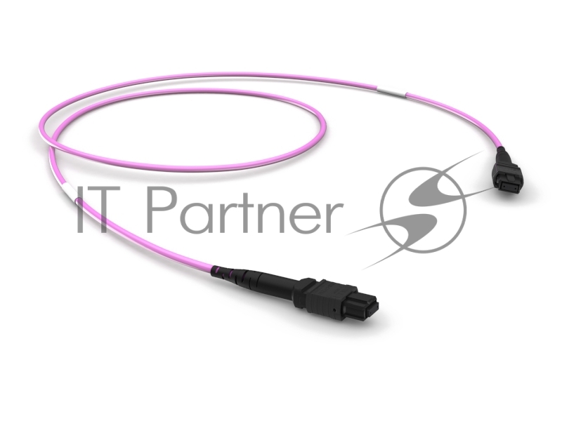 Оптическая соединительная сборка 12 x 50/125 OM4, MPO(12)f/MPO(12)f, тип B, LSZH, LL, 3 м