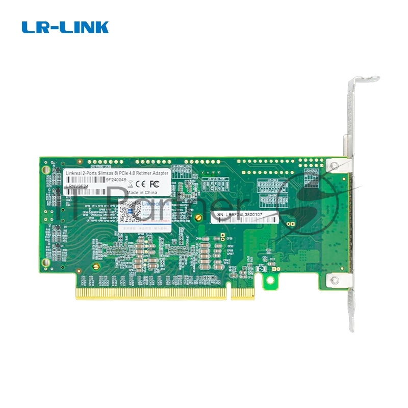 Адаптер для SSD PCIe x16 to Two SlimSAS SFF-8654 8i Retimer Adapter