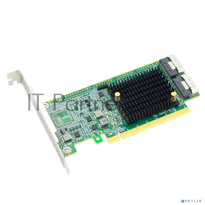 Адаптер для SSD PCIe x16 to Two SlimSAS SFF-8654 8i Retimer Adapter