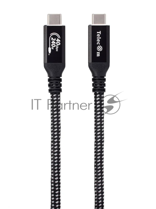 Кабель Кабель USB4 TypeCM/CM 8K@30Hz, 40GBps, PD 240W, медь Telecom 1.5м <TUS840-1.5M>