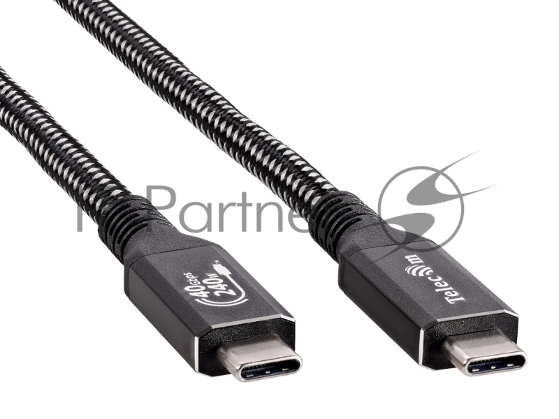 Кабель Кабель USB4 TypeCM/CM 8K@30Hz, 40GBps, PD 240W, медь Telecom 1.5м <TUS840-1.5M>