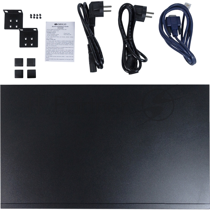 Коммутатор ORIGO Managed L3 Switch 24x1000Base-X SFP, 4x10GBase-X SFP+, RJ45 Console, 19 w/brackets