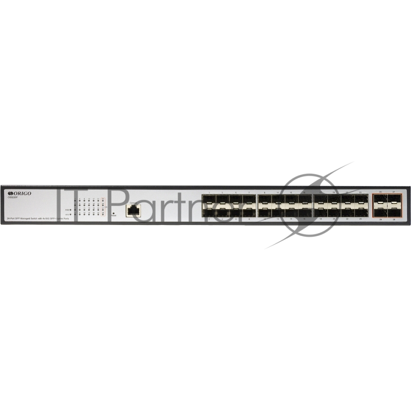Коммутатор ORIGO Managed L3 Switch 24x1000Base-X SFP, 4x10GBase-X SFP+, RJ45 Console, 19 w/brackets