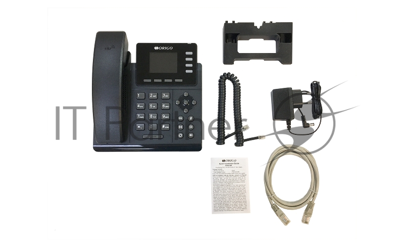 Телефон IP-телефон ORIGO с цветным дисплеем 2.4, 100Base-TX WAN PoE, 100Base-TX LAN, без адаптера питания