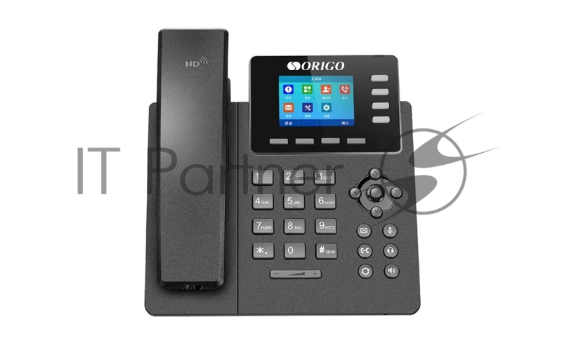 Телефон IP-телефон ORIGO с цветным дисплеем 2.4, 100Base-TX WAN PoE, 100Base-TX LAN, без адаптера питания