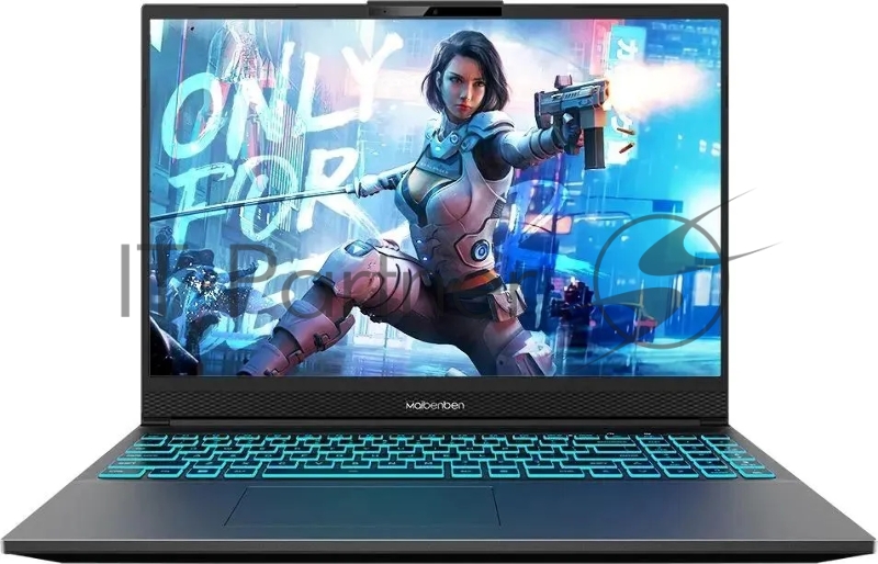 Maibenben X-Treme Typhoon X16A-i73646 16(2560x1600 (матовый) IPS)/Intel Core i7 13620H(2.4Ghz)/16384Mb/512PCIS GeForce RTX4060(8192Mb)/Cam/BT/WiFi/62 1y/2.2kg/Grey/Linux + Screen 240Hz, sRGB 100%, 16:10