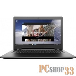 Ноутбук Lenovo IdeaPad 300-17ISK 80QH00F7RK (Pentium 4405U-2.10ГГц, 4ГБ, 500ГБ, R5 M330, DVDRW, LAN, WiFi, BT, WebCam, 17.3 1600x900, W10 H), черный