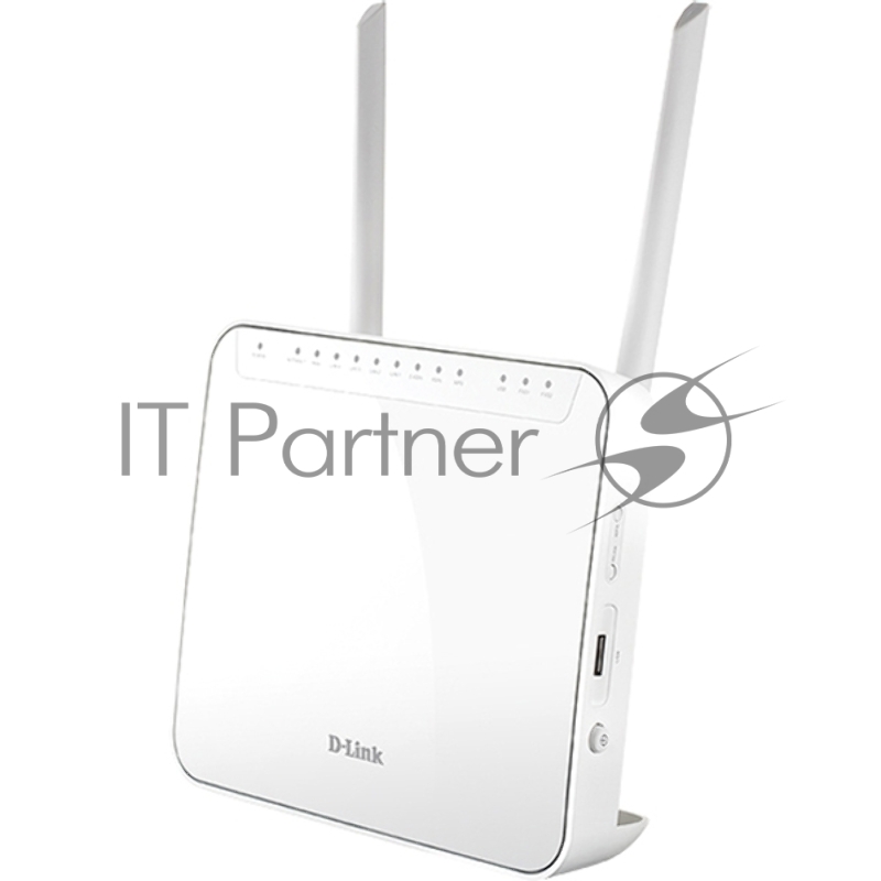 Маршрутизатор DVG-5402G/R1A AC1200 Wi-Fi Router, 1000Base-T WAN, 4x1000Base-T LAN, 2x5dBi external antennas, 2xFXS+USB ports, 3G/LTE support