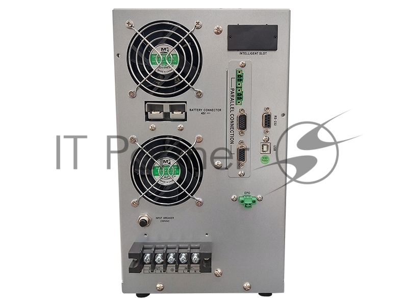 Однофазный напольный Онлайн ИБП с мощным зарядным устройством, работающий от внешнего батарейного массива (без АКБ в корпусе) Tuncmatik X-LONG ONE 5 KVA / 5 kW 1/1 ON-LINE Tower UPS RS-232/ SNMPslot/ LCD / USB/ EPO/ parallel kit without Battery, te