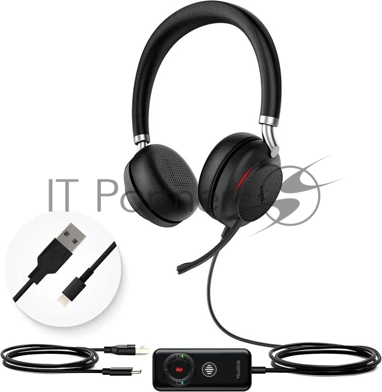 Гарнитура USB/Bluetooth Yealink UH38 Dual UC-BAT черный