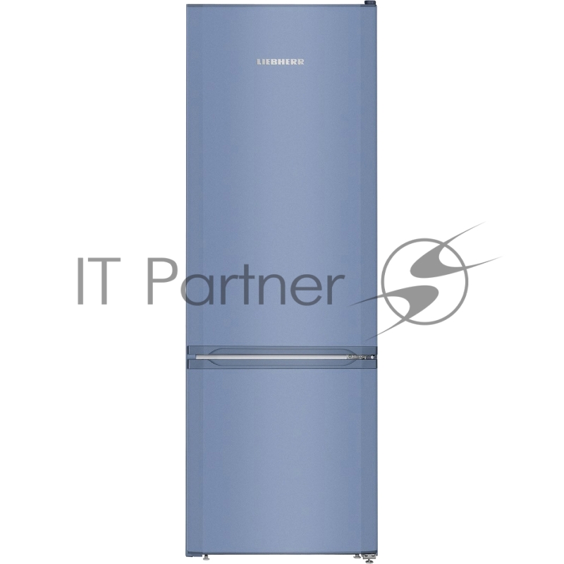 Холодильник Liebherr/ 161.2x55x63, объем камер 212+53, морозильная камера снизу, синий