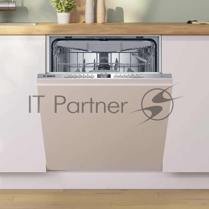 Встраиваемая посудомоечная машина 60 cm, Serie 4, 13 комплектов,третий уровень загрузки VarioDrawer,Custom program, Quick L, Авто 45-65°C, Интенсивная 70°, Ночная программа, Экономичная.46 дБ (A) при 1 пВт