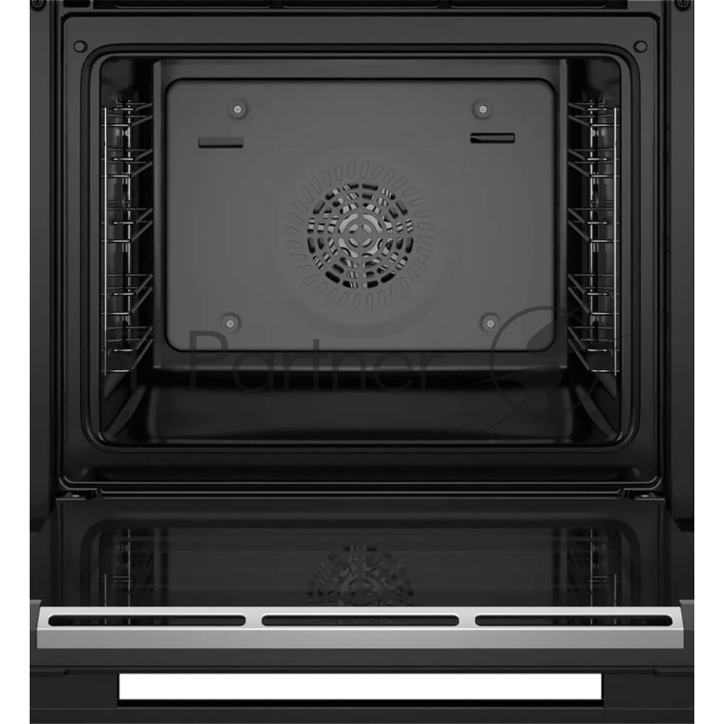 Встраиваемый духовой шкаф SIEMENS/ Электрический духовой шкаф с конвекцией, объем 71 л, 13 режимов, автопрограммы, очистка каталитическая + паровая, направляющие проволочные, термощуп