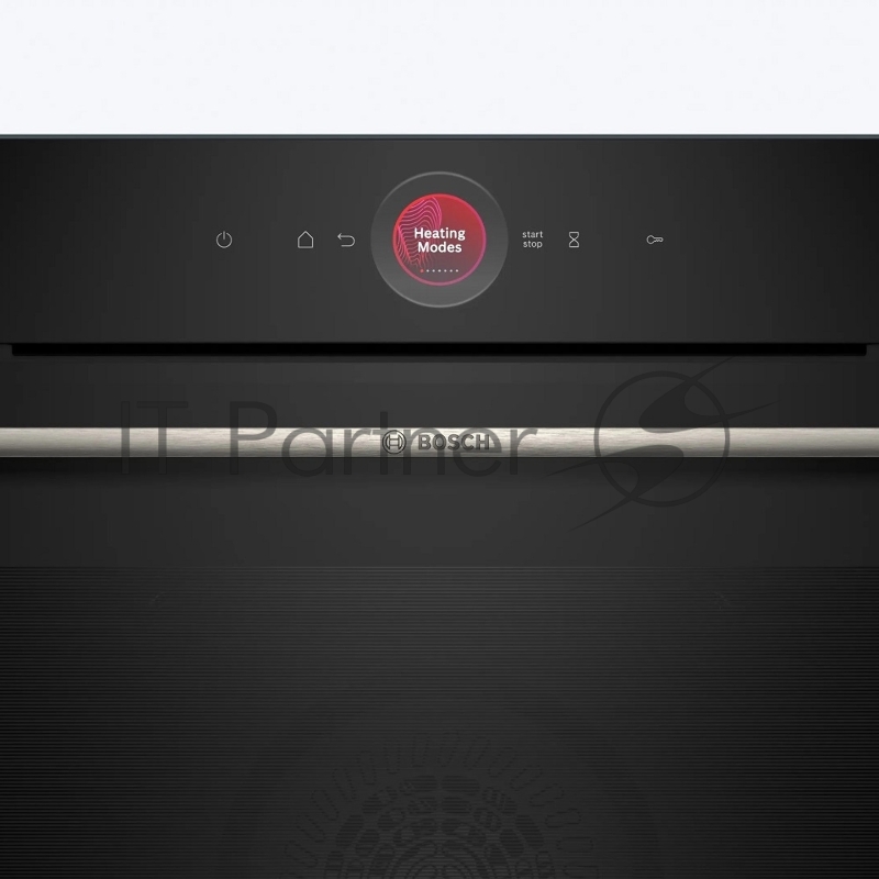 Встраиваемый духовой шкаф с 14 режимами нагрева,контроль температуры от 30 °C до 300 °C,объем 71 л,Eco Clean Direct,TFT сенсорный дисплей,дверь с SoftClose и SoftOpen, Bosch Assist,система очистки пиролитическая,черный цвет