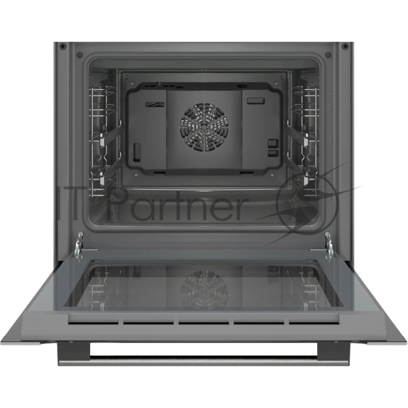 Встраиваемый духовой шкаф60 см, Serie 4, 66 л, Vario-гриль большой площади, Верхний/нижний жар, Горячий воздух, Горячий воздух нежный, Гриль с конвекцией, Нижний жар, Режим для пиццы, черная нержавеющая сталь