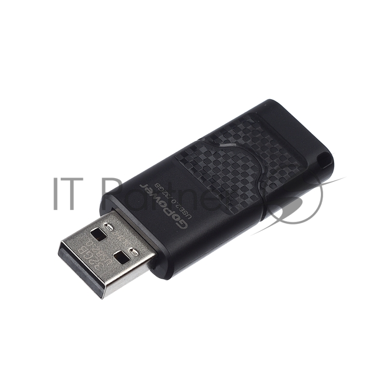 Флеш-накопитель GoPower SLIDER 32GB USB2.0 пластик черный матовый (1/50/1000)