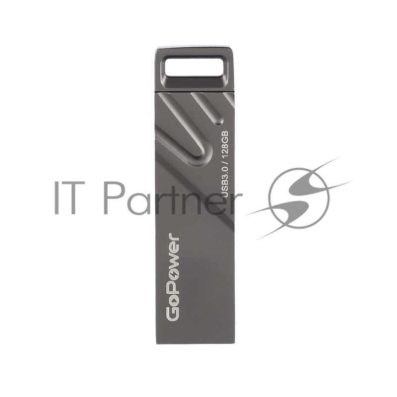 Флеш-накопитель GoPower TITAN 128GB USB3.0 металл черный графит (1/50/1000)