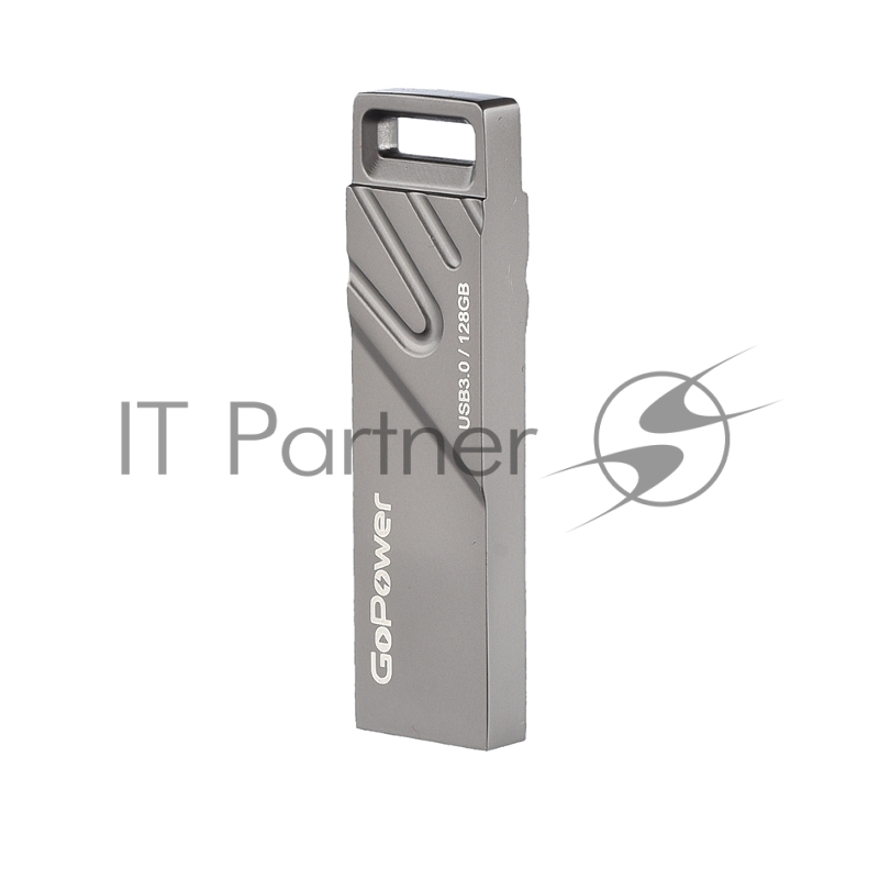 Флеш-накопитель GoPower TITAN 128GB USB3.0 металл черный графит (1/50/1000)