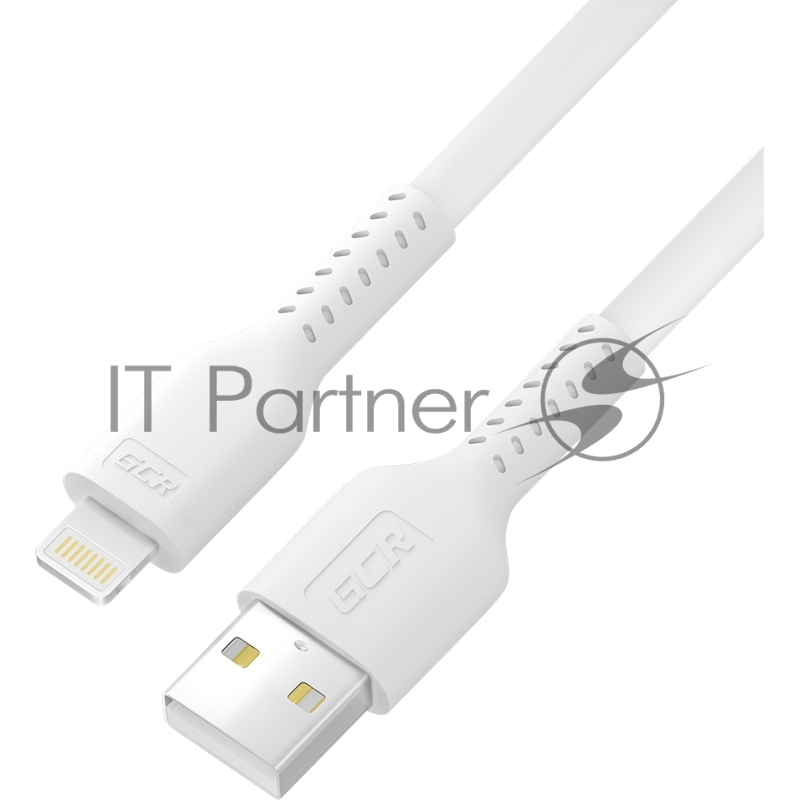 Кабель 0.5m USB AM/Lightning - поддержка всех IOS, MFi, белый, GCR-54250