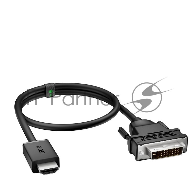 Кабель 1.8m HDMI-DVI, 19M / 25M Dual Link, черный, 30 AWG, двойной экран, GCR-55520