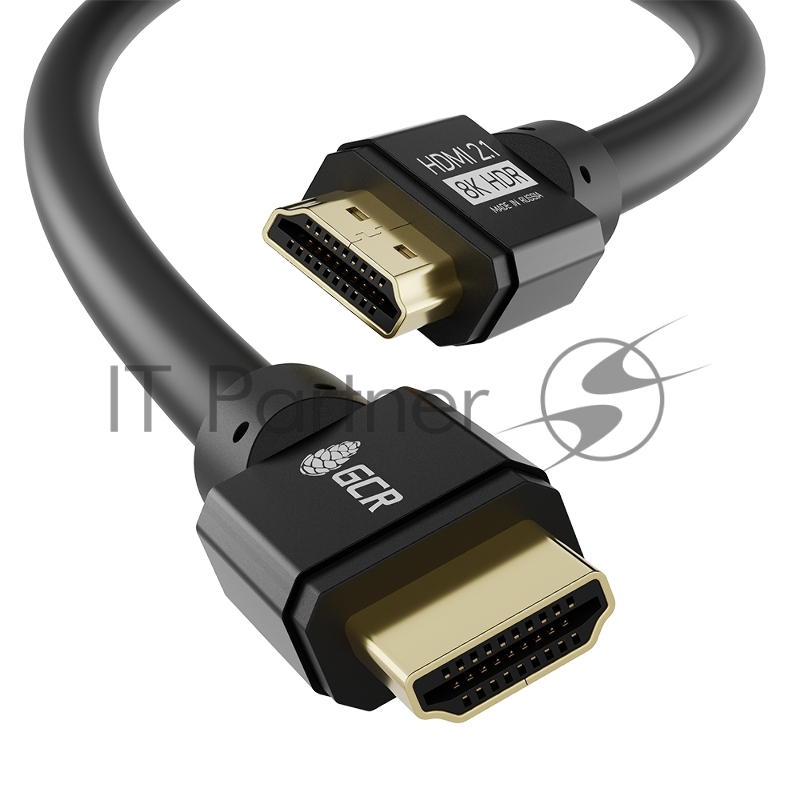 Кабель 3.0m HDMI 2.1, черный, 8K 60Hz, 4K 144Hz, динамический HDR, 4:4:4, Ultra HD, 48.0 Гбит/с, 2 Х экран, армирование, GCR-55552