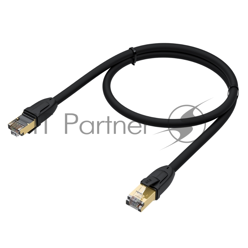 Патч-корд PROF прямой 1.0m, FTP медь кат.6, позолоч. контакты и коннектор, 25 AWG, Deluxe ethernet high speed 10 Гбит/с, RJ45, T568B