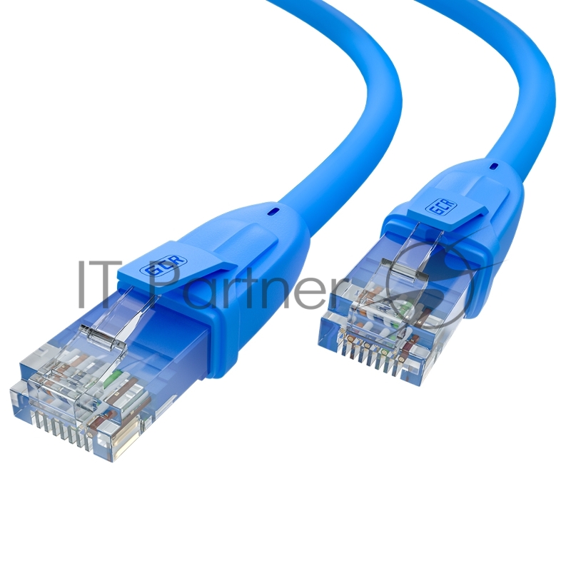 Патч-корд прямой 2.0m UTP кат.6, синий, 24 AWG, литой, ethernet high speed, RJ45, T568B
