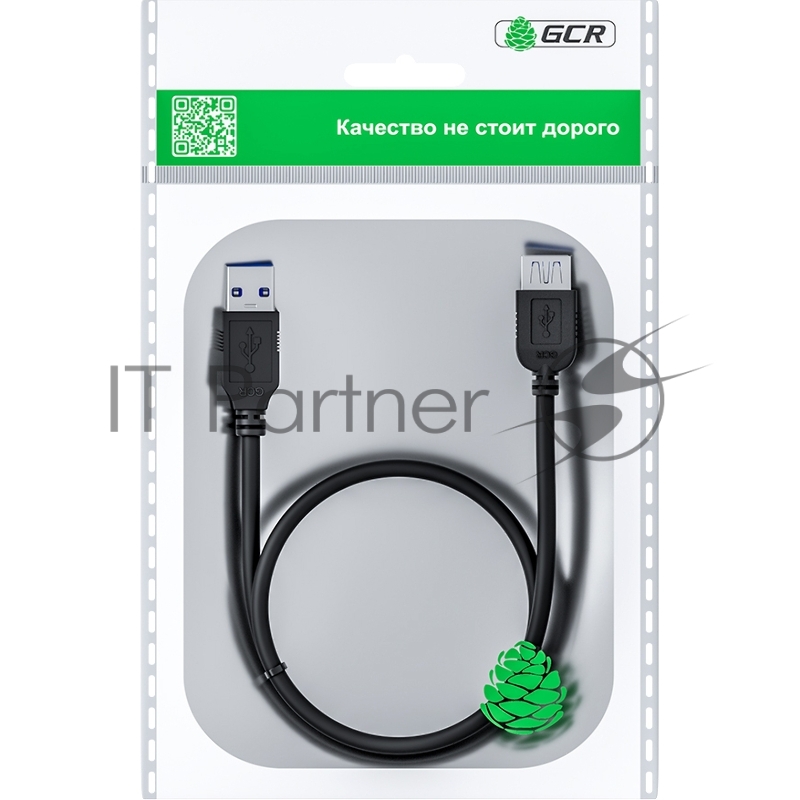 Удлинитель 1.8m USB 3.0, AM/AF, черный