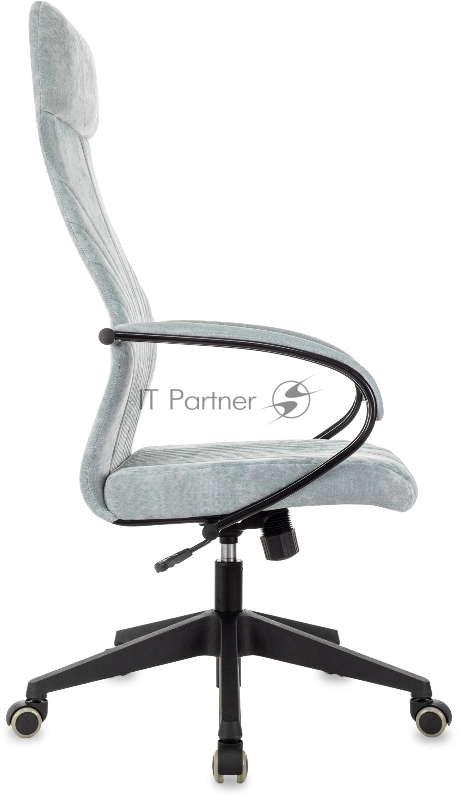 Кресло руководителя Бюрократ CH-610 Fabric серо-голубой Light-28 крестов. пластик