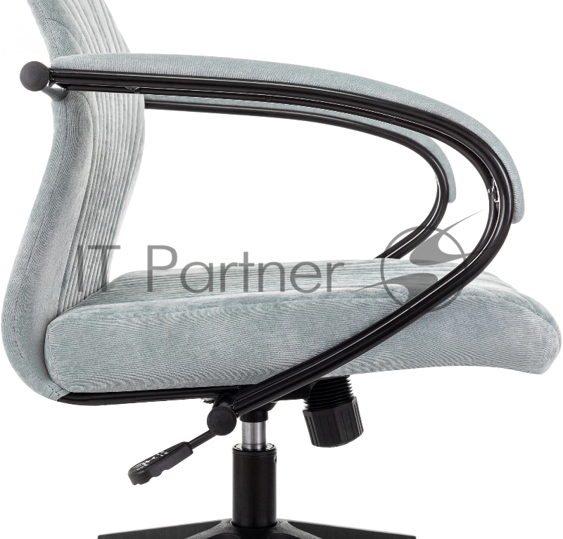 Кресло руководителя Бюрократ CH-610 Fabric серо-голубой Light-28 крестов. пластик