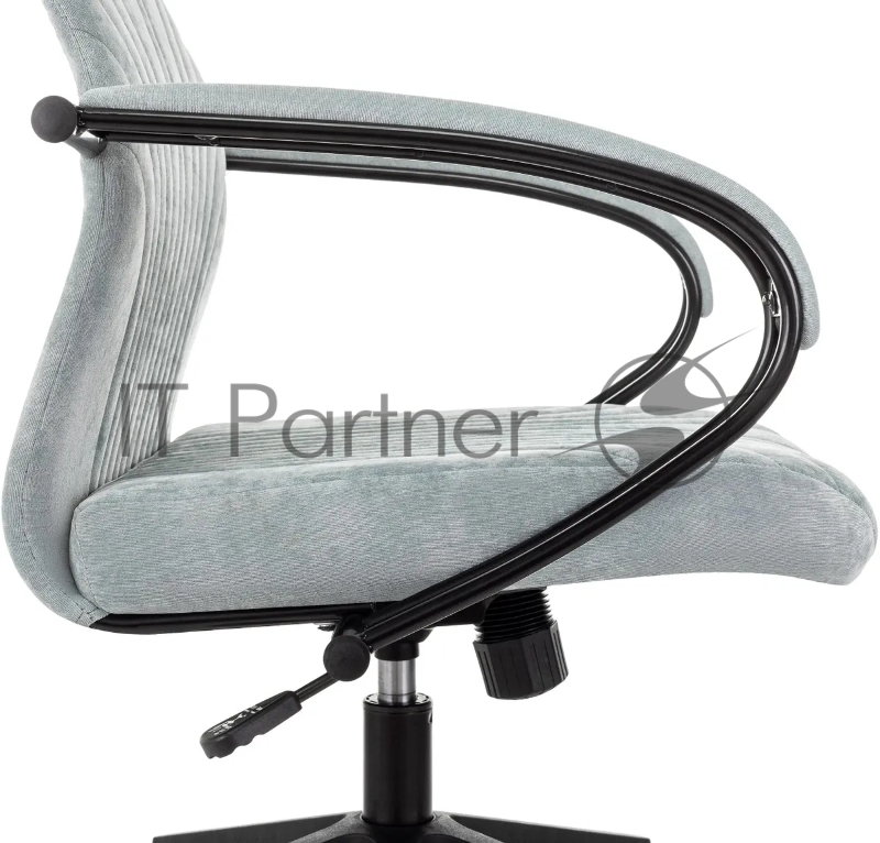Кресло руководителя Бюрократ CH-610 Fabric серо-голубой Light-28 крестов. пластик