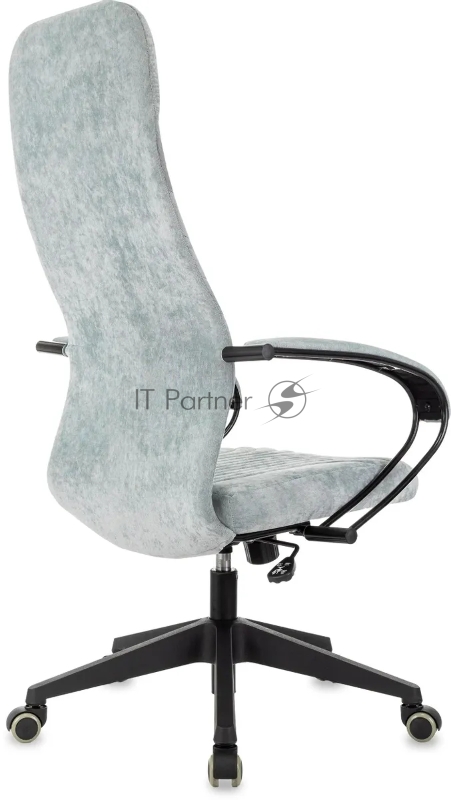 Кресло руководителя Бюрократ CH-610 Fabric серо-голубой Light-28 крестов. пластик