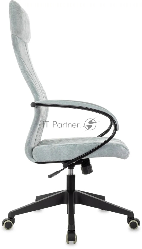 Кресло руководителя Бюрократ CH-610 Fabric серо-голубой Light-28 крестов. пластик