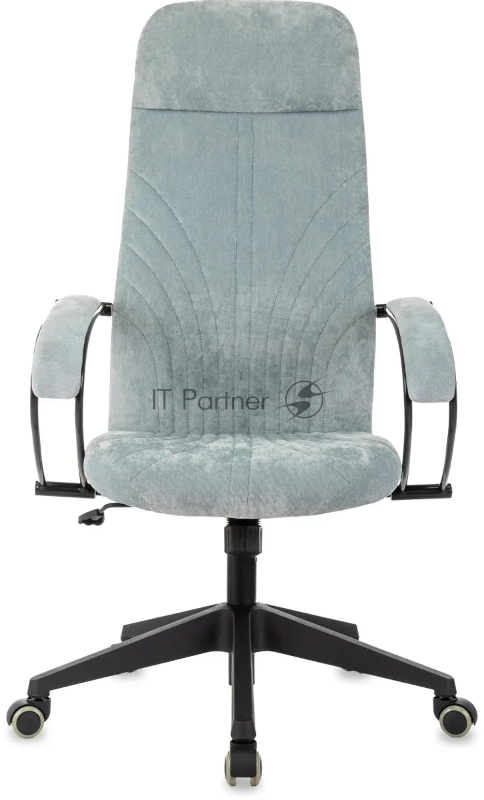 Кресло руководителя Бюрократ CH-610 Fabric серо-голубой Light-28 крестов. пластик