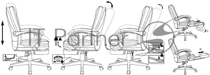 Кресло руководителя Бюрократ CH-868N-F серый эко.кожа крестов. пластик подст.для ног