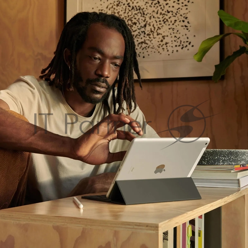 Планшет Apple iPad 2021 A2603 A13 Bionic 6С ROM64Gb 10.2 IPS 2160x1620 LTE 1Sim iOS серый космос 8Mpix 12Mpix BT GPS WiFi Touch 9hr