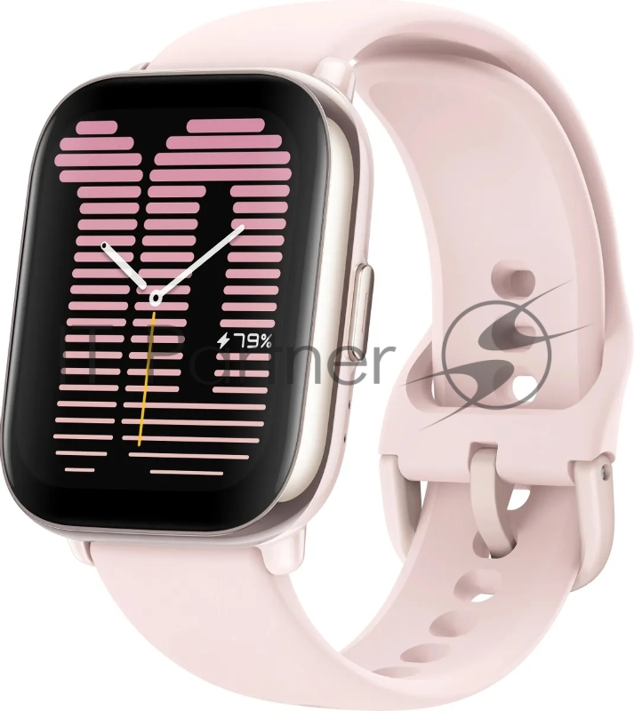 Смарт-часы Amazfit Active A2211 35.9мм 1.75 AMOLED корп.розовый рем.розовый разм.брасл.:135-190мм (1746350)