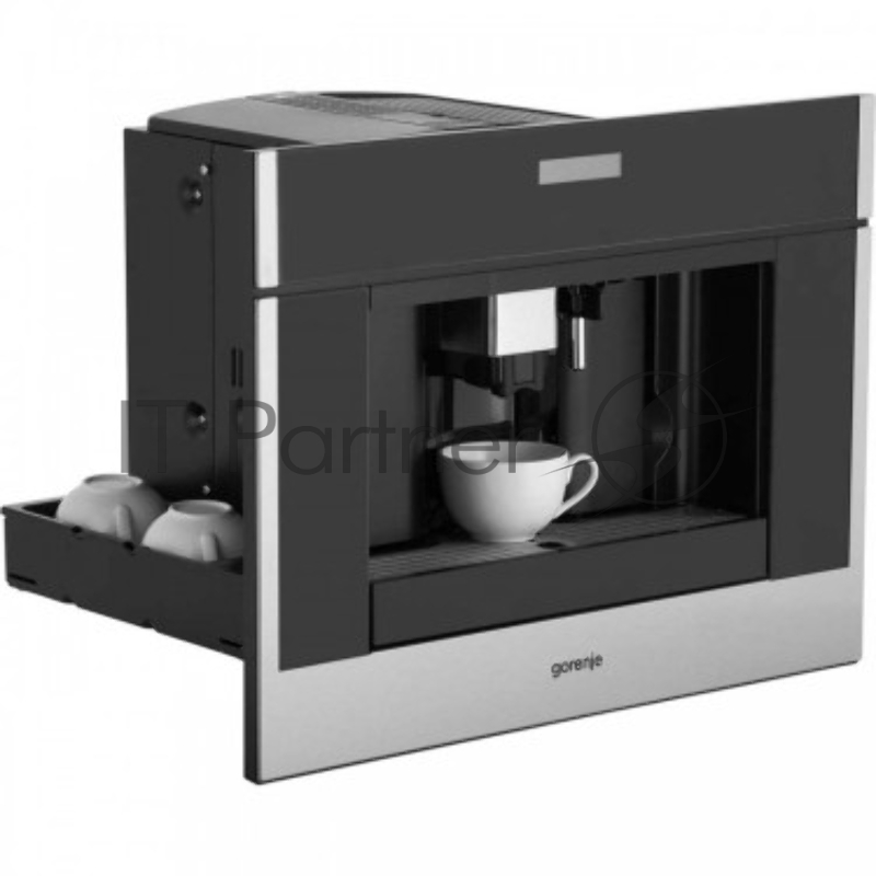 Встраиваемая кофемашина GORENJE Автоматическая Материал: Нержавеющая сталь, Максимальная мощность: 1350 Вт, Габаритные размеры (вхшхг): 45,5 × 59,5 × 38,1 см, Вес (брутто/нетто): 27,2 / 22,6 кг