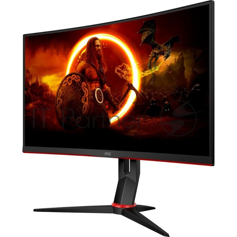Монитор 27 AOC C27G2Z3 Black-Red (VA, изогнутый, 1920x1080, 280Hz, 0.5 ms, 178°/178°, 300 cd/m, 80M:1, +2xHDMI 2.0, +DisplayPort 1.2, +4xUSB 3.2, +MM, +регулировка по высоте)