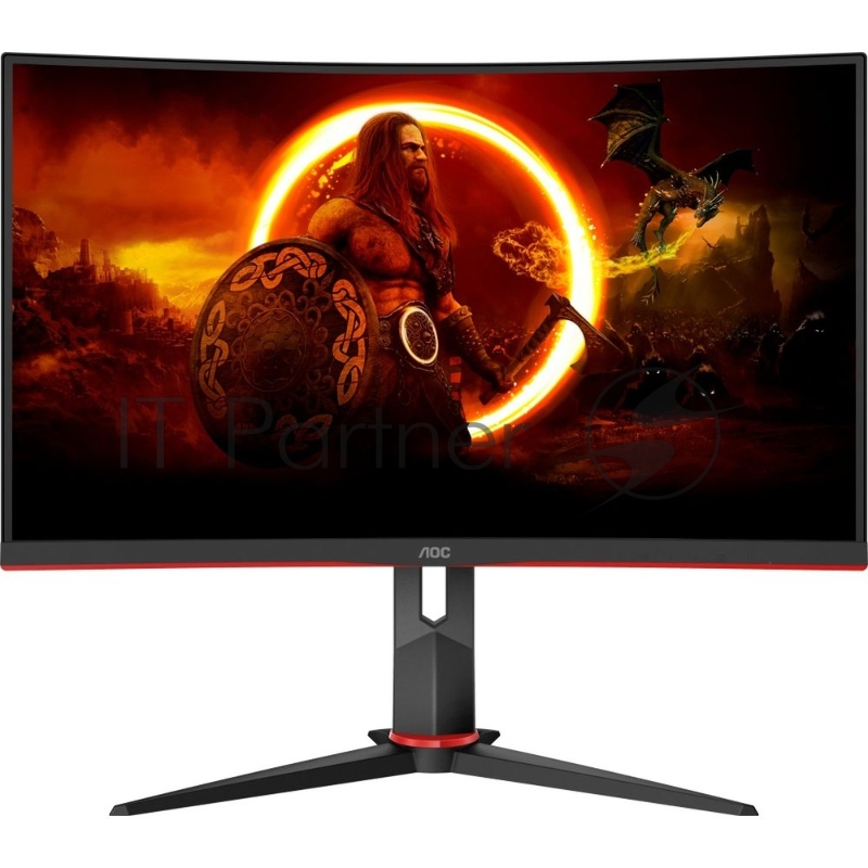 Монитор 27 AOC C27G2Z3 Black-Red (VA, изогнутый, 1920x1080, 280Hz, 0.5 ms, 178°/178°, 300 cd/m, 80M:1, +2xHDMI 2.0, +DisplayPort 1.2, +4xUSB 3.2, +MM, +регулировка по высоте)