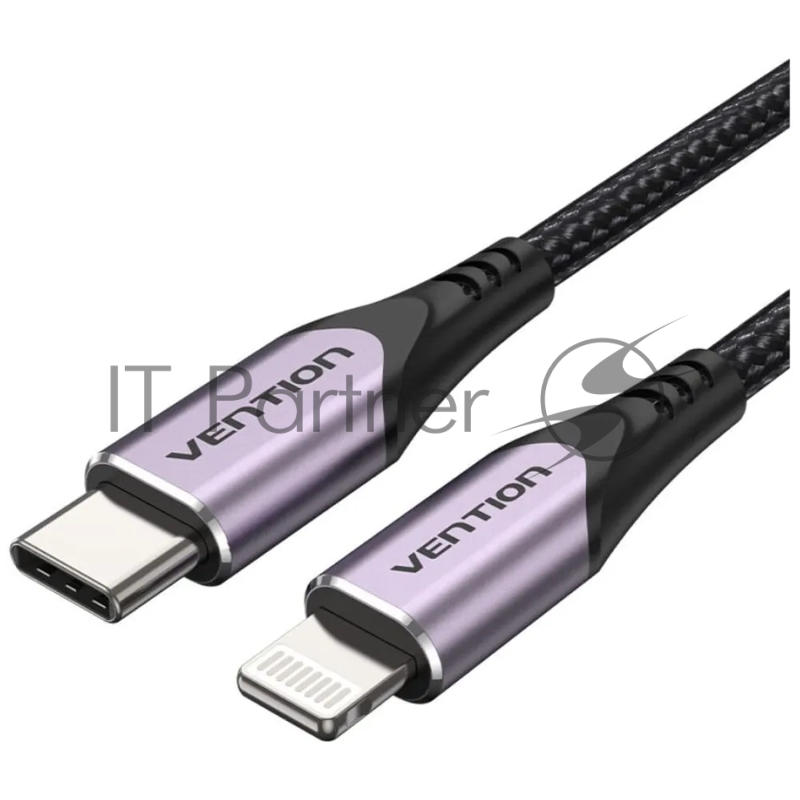 Кабель Vention USB 2.0 CM/Lightning 8M для iPad/iPhone - 1м. Фиолетовый