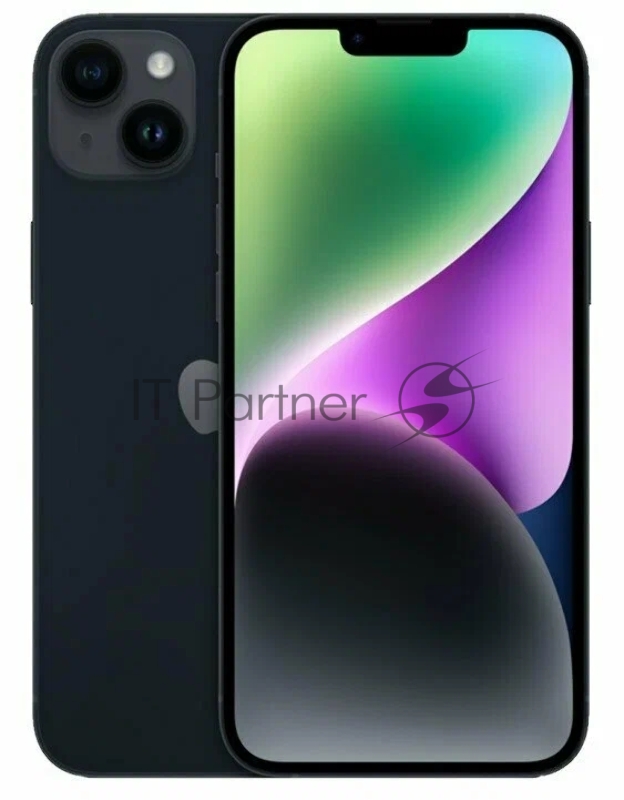 Смартфон Apple A2886 iPhone 14 Plus 128Gb 6Gb темная ночь моноблок 3G 4G 1Sim 6.7 1284x2778 iOS 16 12Mpix 802.11 a/b/g/n/ac/ax NFC GPS GSM900/1800 GSM1900 TouchSc Protect