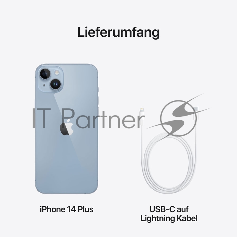 Смартфон Apple A2886 iPhone 14 Plus 128Gb 6Gb голубой моноблок 3G 4G 1Sim 6.7 1284x2778 iOS 16 12Mpix 802.11 a/b/g/n/ac/ax NFC GPS GSM900/1800 GSM1900 TouchSc Protect