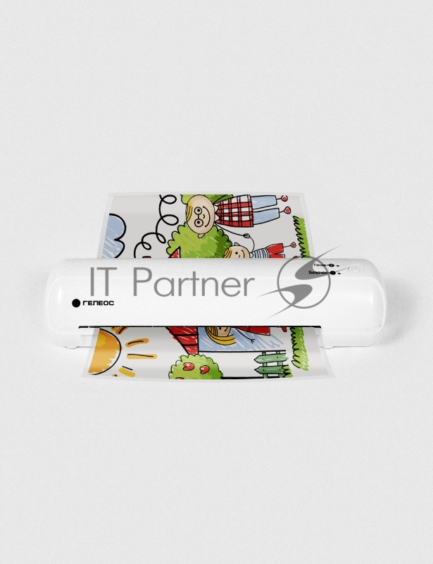 Ламинатор ГЕЛЕОС ЛМ A3 Мини, А3, 2х150 (пленка 75-150мкм), 300 мм/мин, 2 вала, пласт. корпус, мах толщина 0.6 мм, разжим валов