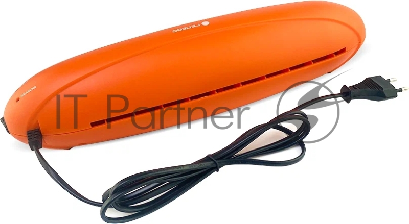 Ламинатор ГЕЛЕОС ЛМ A4 Радуга оранжевый, А4, 2х150 (пленка 75-150 мкм), 250 мм/мин, 2 вала, пласт. корпус, мах толщина 0.6 мм