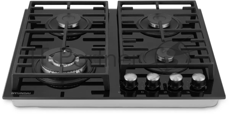 Газовая варочная поверхность Hyundai HHG 6438 BG черный