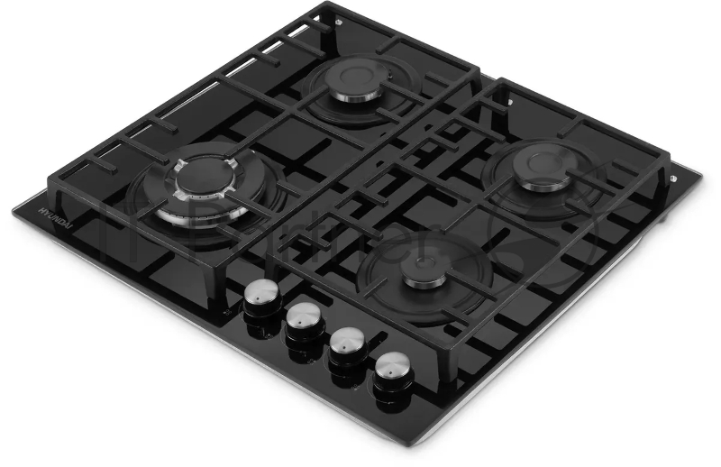 Газовая варочная поверхность Hyundai HHG 6438 BG черный
