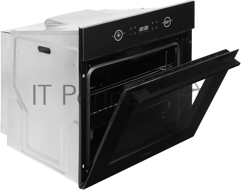 Духовой шкаф Электрический Hyundai HEO 6752 BG черное стекло